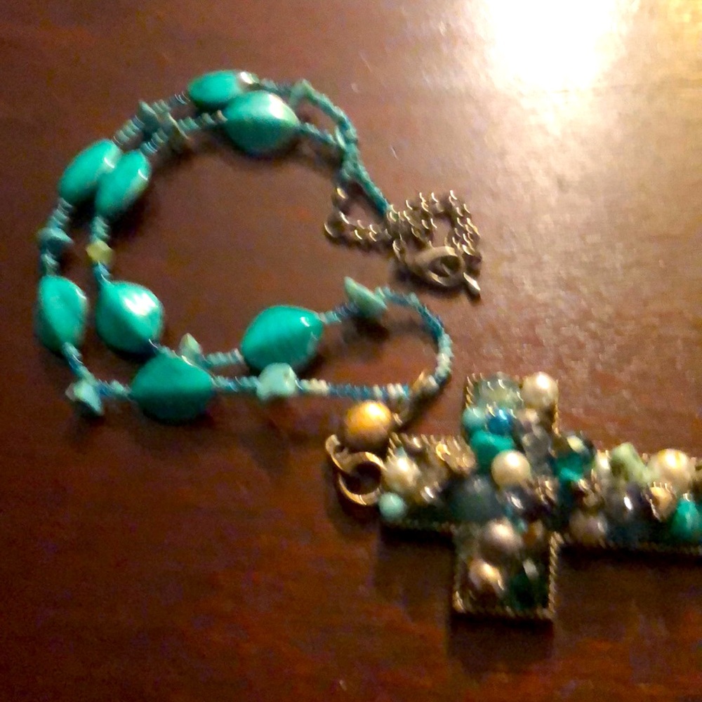 Vintage cross necklace